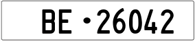 Truck License Plate